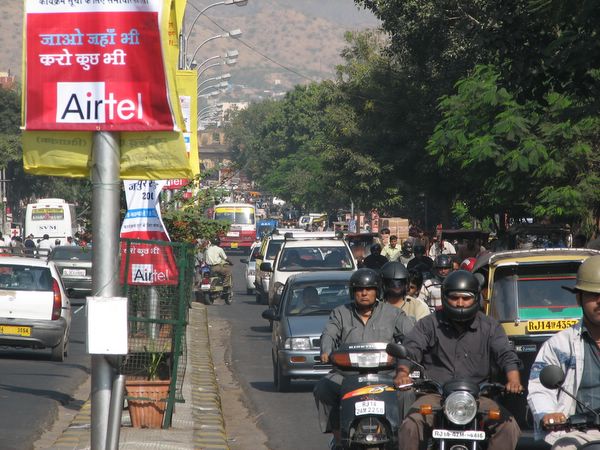 Traffic at Hawa Mahal